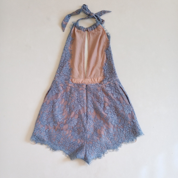 The Jetset Diaries Blue Lace Romper - Picture 5 of 8